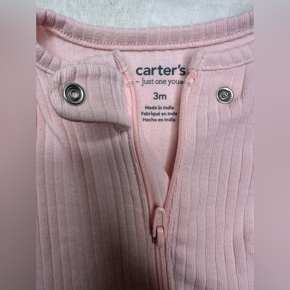 Carter's Just One You Baby Girls Size 3 Months Long Sleeve Footed Pajama Set 2pc - Picture 10 of 13